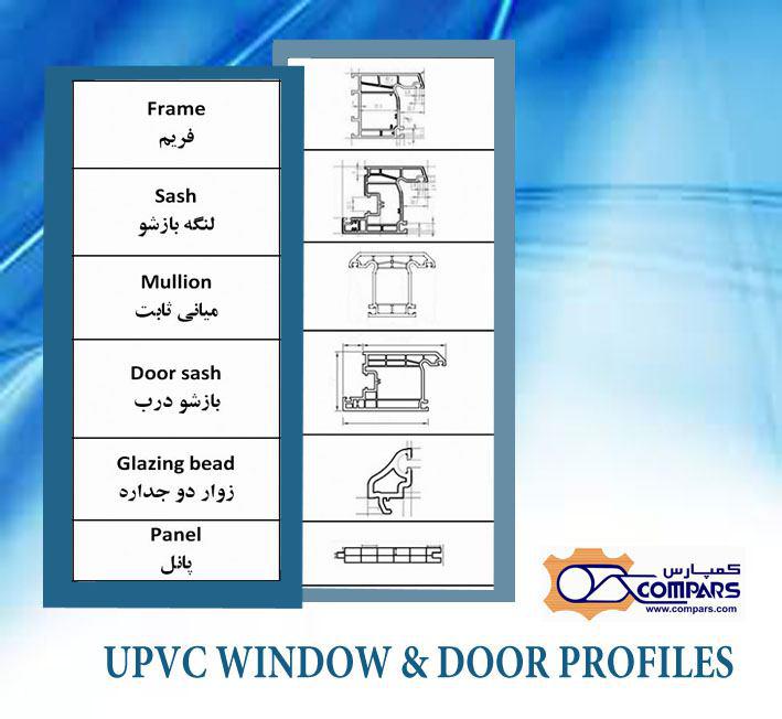 پروفیل درب و پنجره UPVC